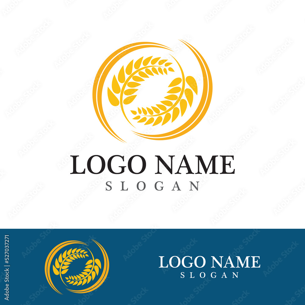 Obraz premium Agriculture wheat vector