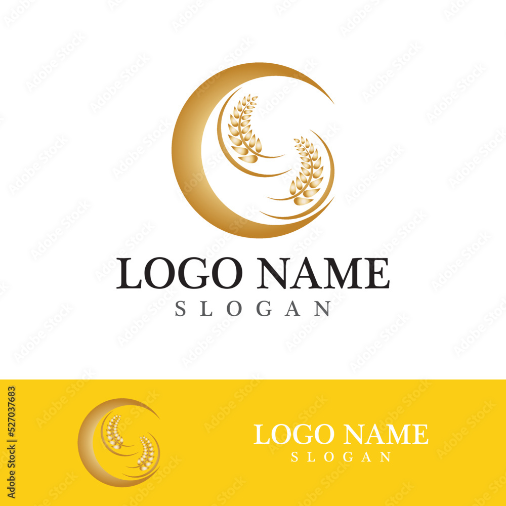 Agriculture wheat vector Agriculture wheat vector