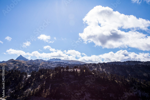 Summer landscape in the mountains of Navarra  Pyrenees  Spain