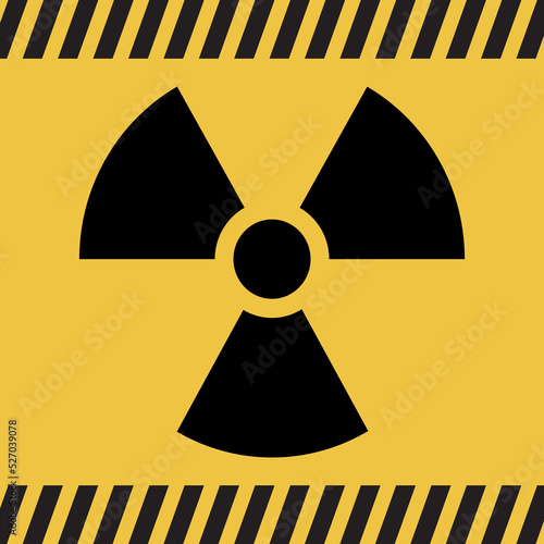 Logo matières radioactives.