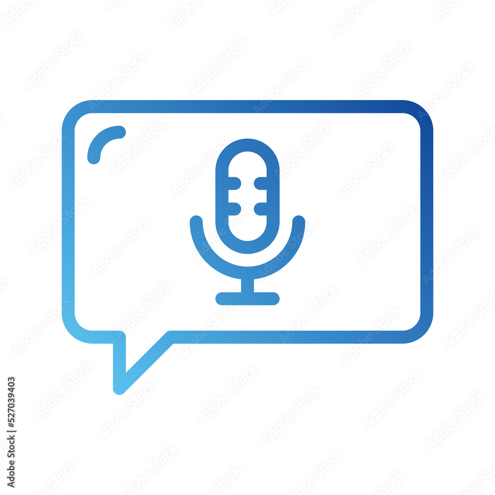 Vector Icons Voice Message Lineal Gradient Style. Pixel Perfect and Editable Stroke. Vector Icons Voice Message Lineal Gradient Style. Pixel Perfect and Editable Stroke.