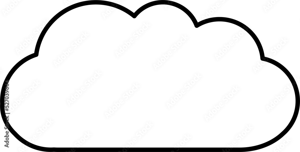 cloud design illustration isolated on transparent background cloud design illustration isolated on transparent background