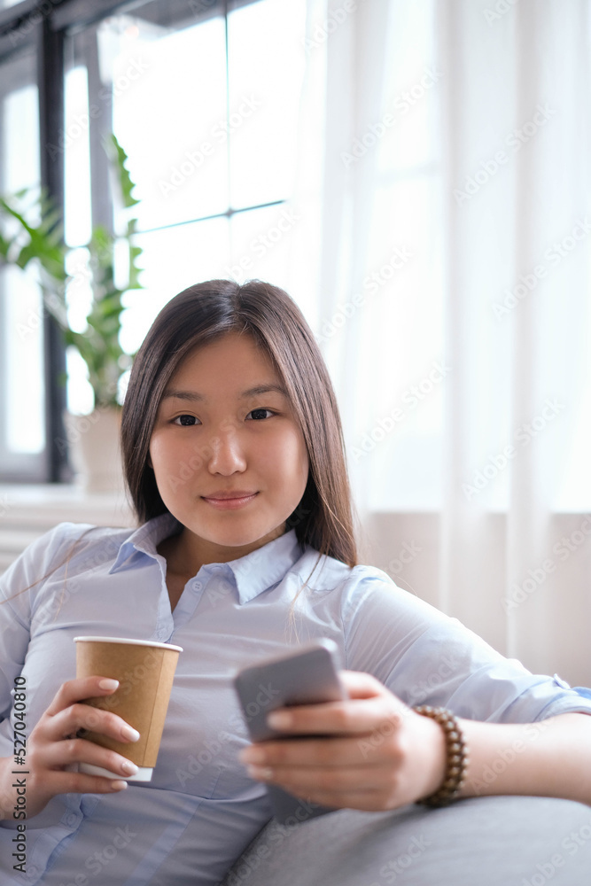Post-Office Serenity: A Young Asian Woman Captured in Different Poses during a Relaxing Photoshoot Post-Office Serenity: A Young Asian Woman Captured in Different Poses during a Relaxing Photoshoot