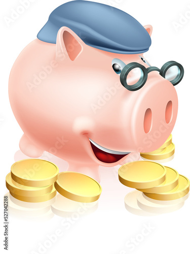 Pensioner savings concept