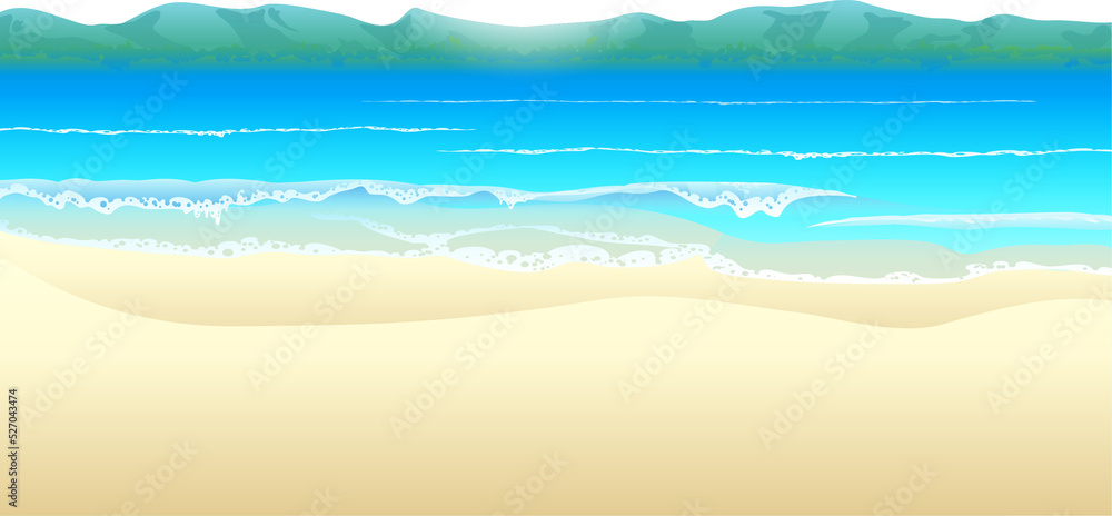 Summer sand beach background