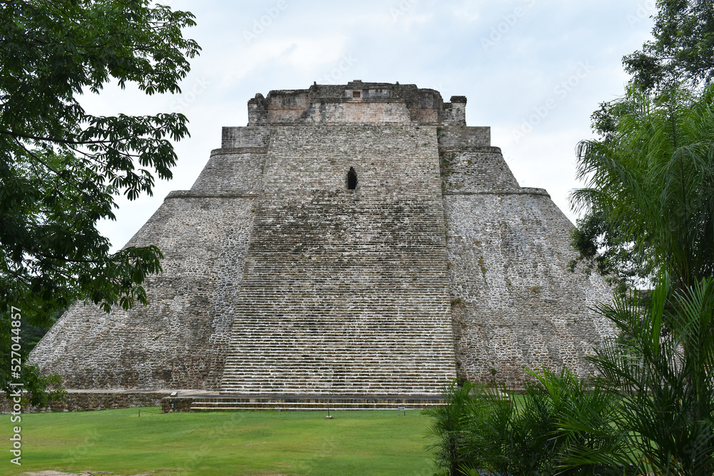 The Mayan ancient city of Uxmal, an archaeological site in the middle of a forest on the Yucatán Peninsula in Mexico The Mayan ancient city of Uxmal, an archaeological site in the middle of a forest on the Yucatán Peninsula in Mexico