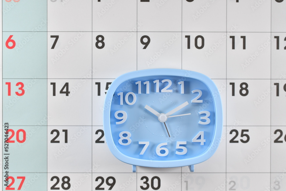 カレンダーと時計