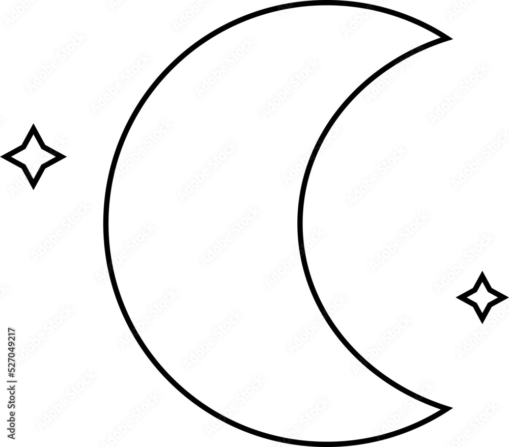 moon vector design illustration isolated on transparent background moon vector design illustration isolated on transparent background