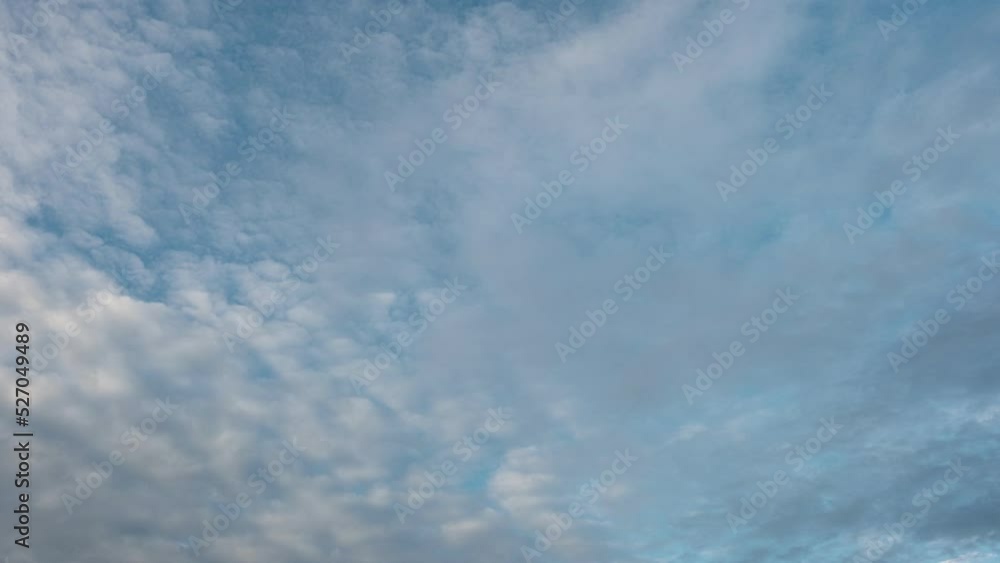 Motion fluffy clouds with blue sky in evening Motion fluffy clouds with blue sky in evening