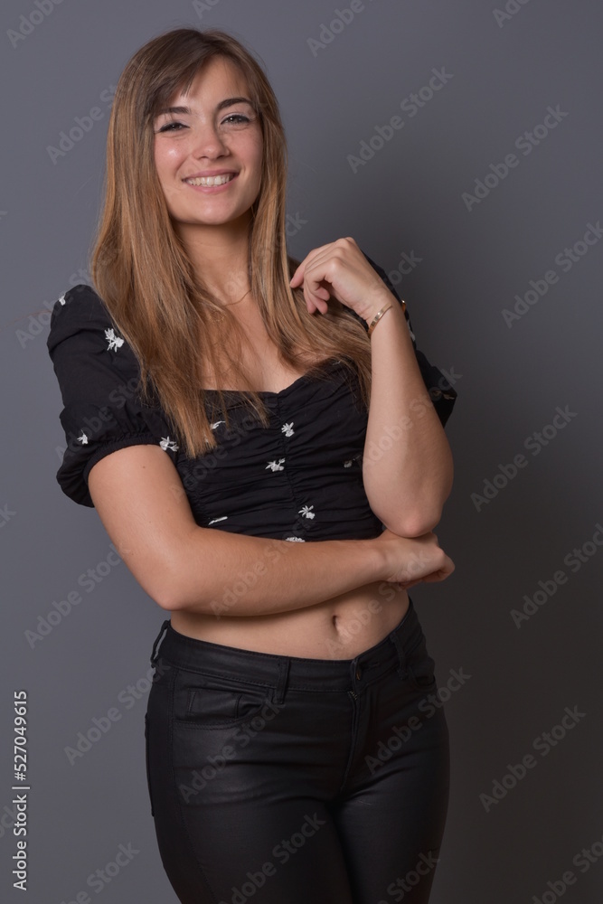 Sourire d'une belle femme