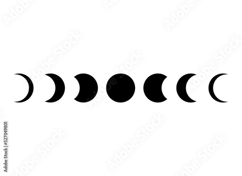 moon vector design illustration isolated on white background 