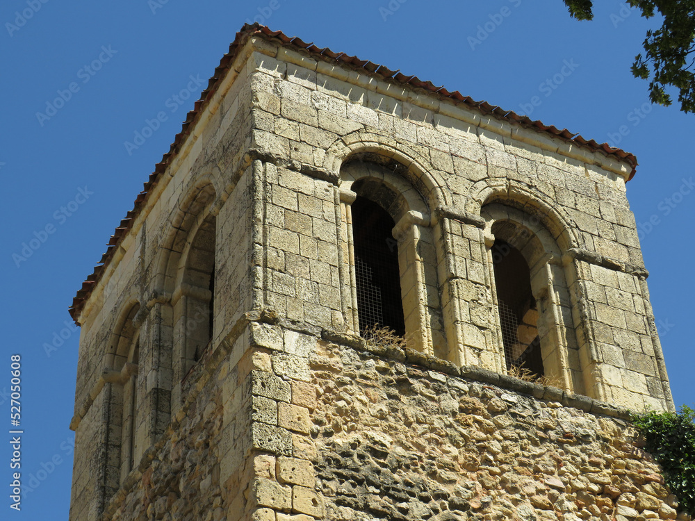 Romanesque church of San Nicolas. (12th century). Detail of the bell tower.
Historic city of Segovia. Spain. 