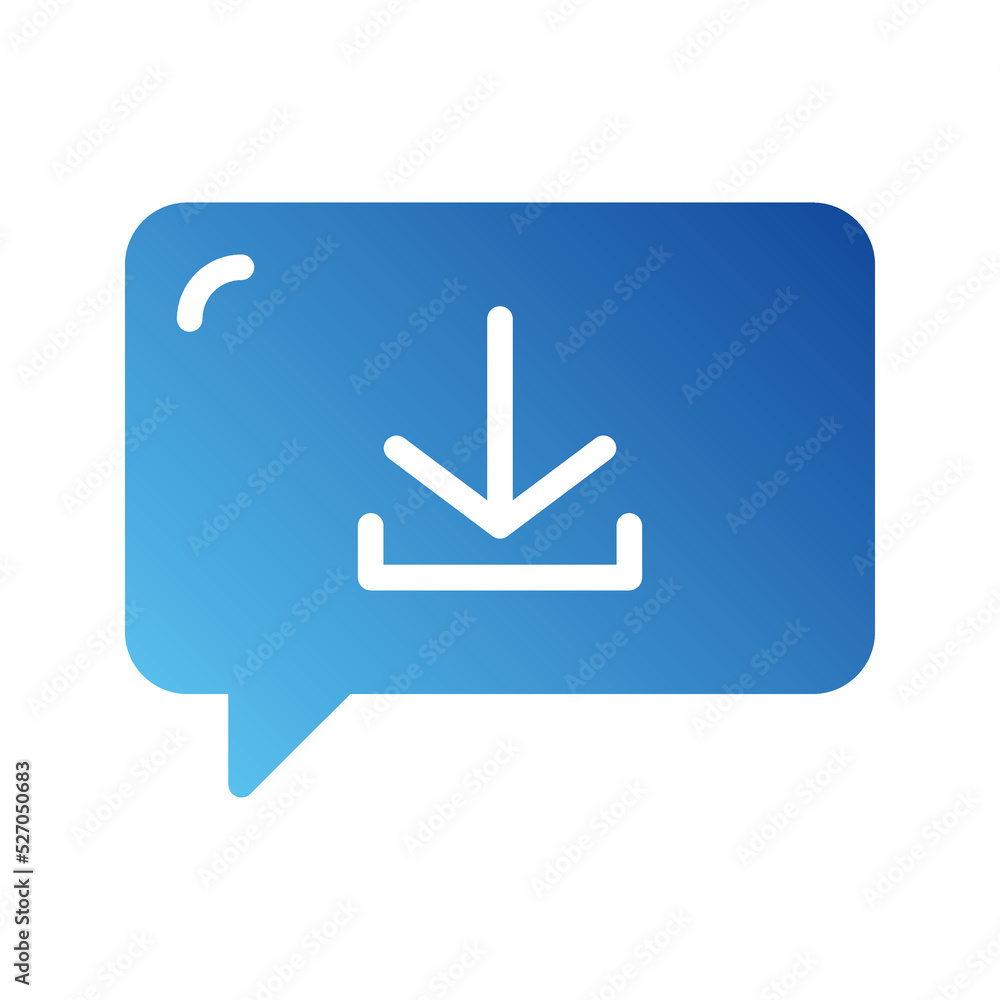 Vector Icons Download Message Solid Gradient Style. Pixel Perfect and Editable Stroke. Vector Icons Download Message Solid Gradient Style. Pixel Perfect and Editable Stroke.