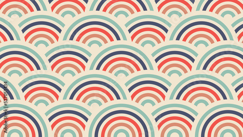 Vintage background with circles overlapping