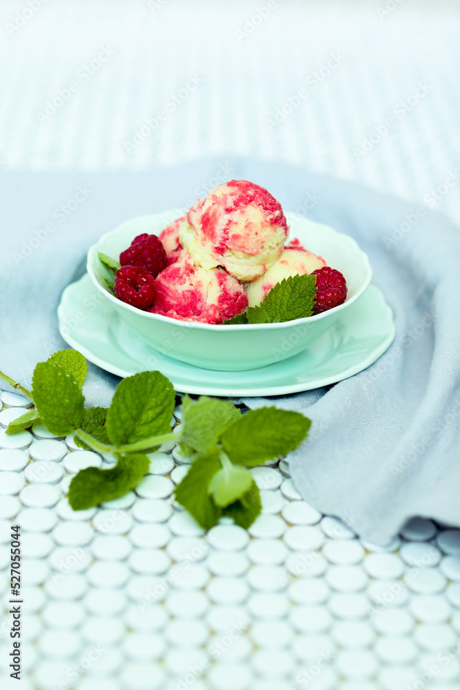 Dessert. Delicious ice cream on the table Dessert. Delicious ice cream on the table