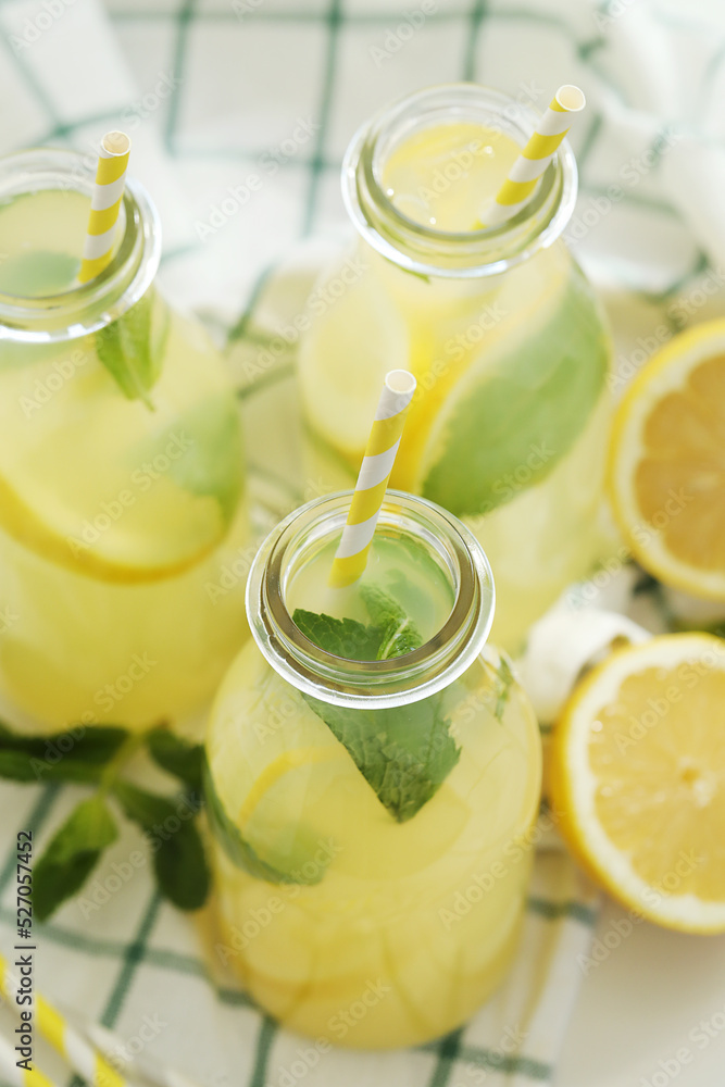 Summer's Refreshment: Freshly Squeezed Lemonade Ready to Be Served, Perfect for Any Outdoor Occasion Summer's Refreshment: Freshly Squeezed Lemonade Ready to Be Served, Perfect for Any Outdoor Occasion