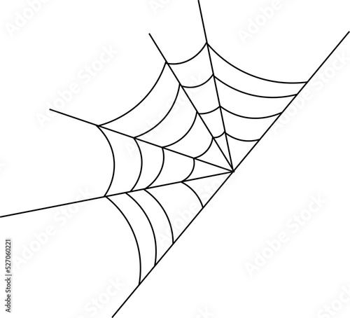 Spider web vector design illustration isolated on transparent background 