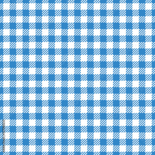 Kleines Karomuster Nahtlos Blau/Weiß