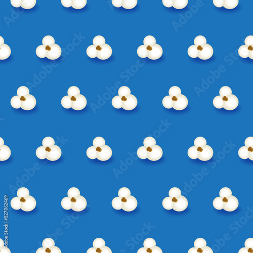 Popcorn 3d pieces on fun background