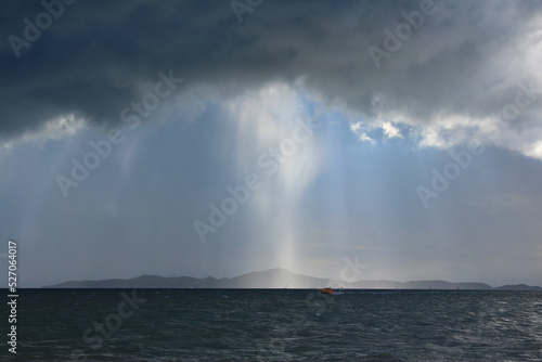 Storm in the Pattaya sea