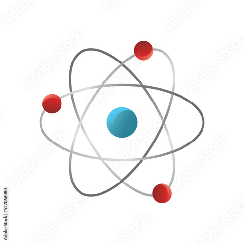 atom icon vector illustration. molecular sign and symbol.