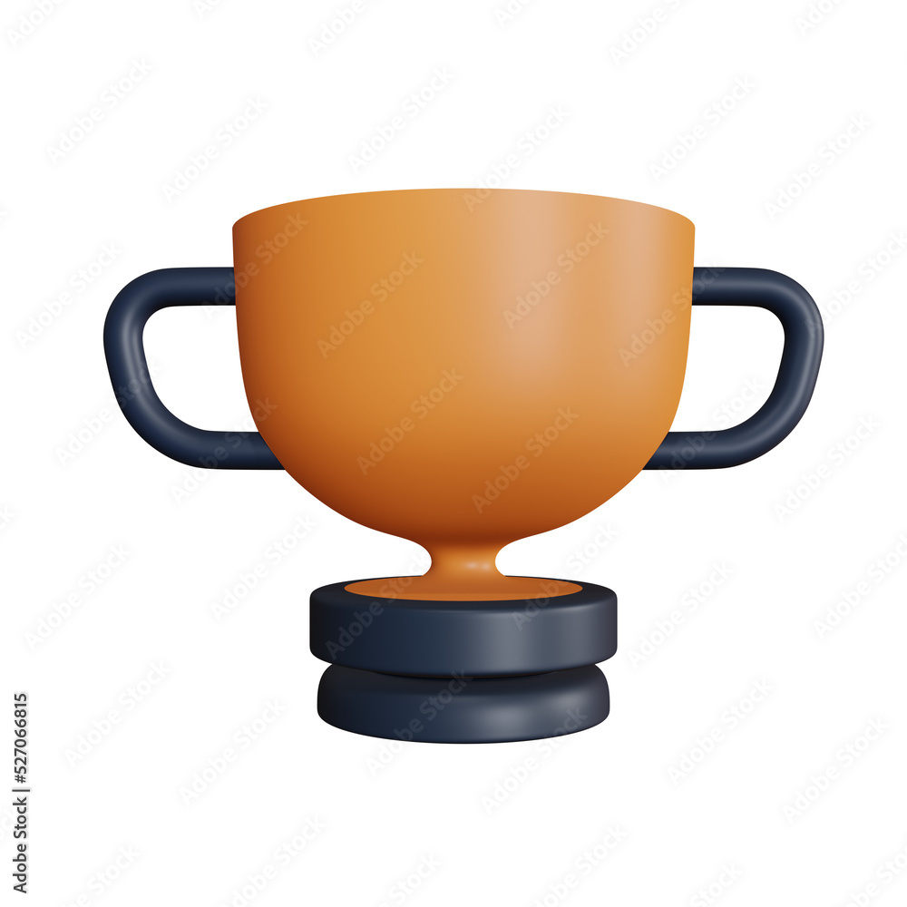 3D Rendering Trophy Icon 3D Rendering Trophy Icon