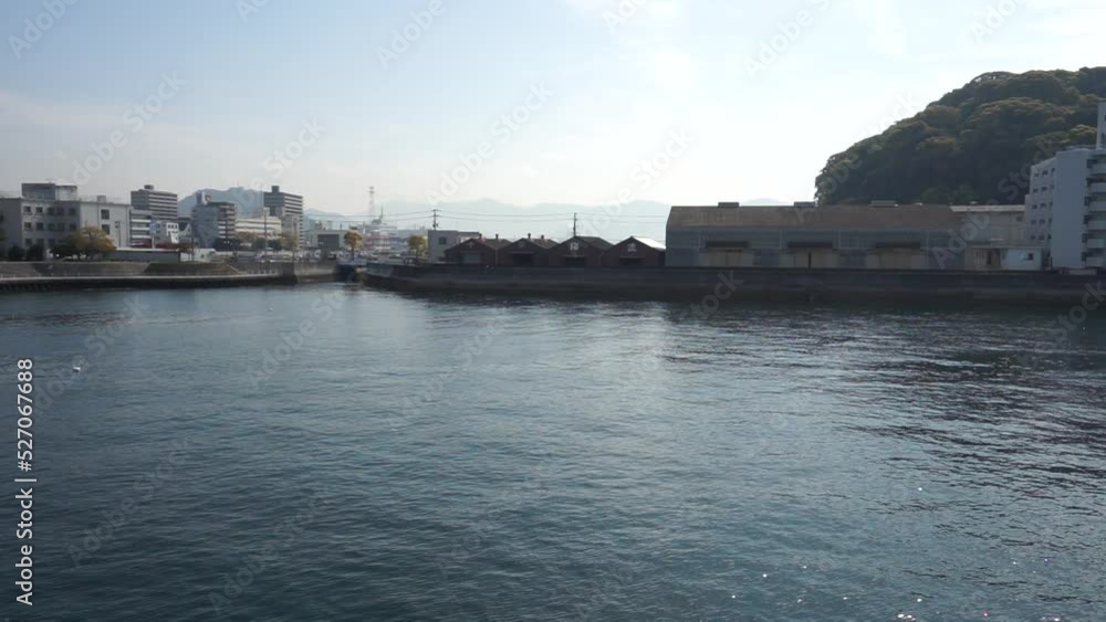 広島、船の中の景色