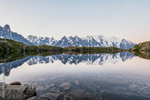 Bivouac in front of the Mont Blanc