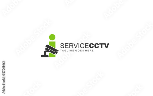 I logo cctv for identity. security template vector illustration for your brand.