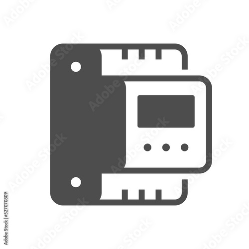 Voltage relay panel glyph icon