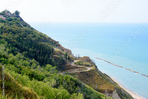 Wallpaper Mural Casteldimezzo PU, Italy - 07 27 2022: Getting to the sea is not easy, but in Casteldimezzo the view is unique Torontodigital.ca