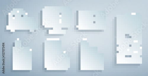 Set Online ordering and delivery, Shopping bag food, Cafe restaurant location and Fast by car icon. Vector