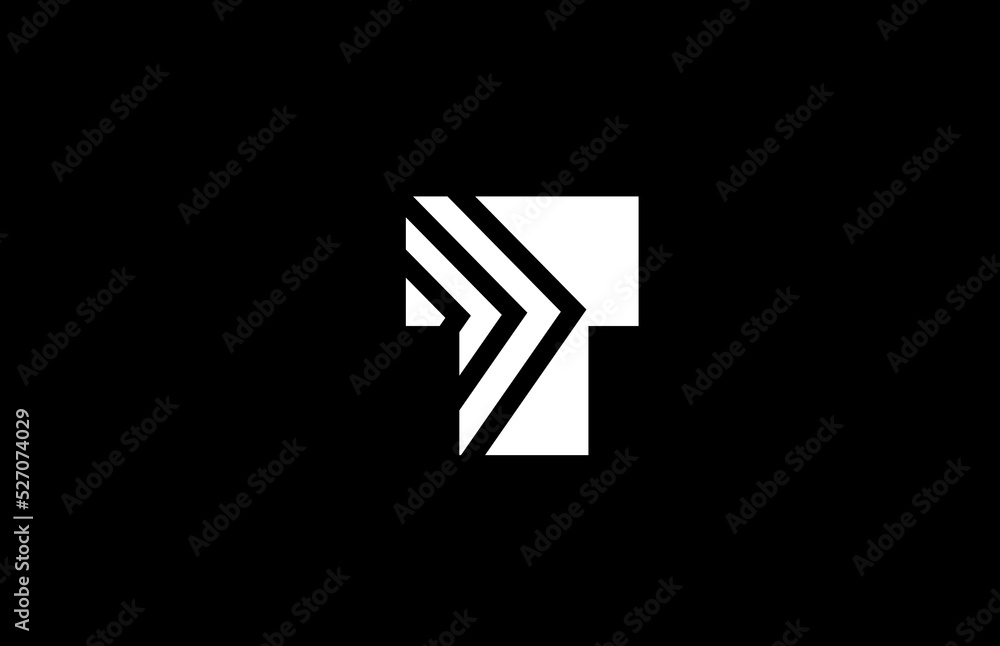 T alphabet letter logo icon design with geometric lines. Creative template for business and company T alphabet letter logo icon design with geometric lines. Creative template for business and company