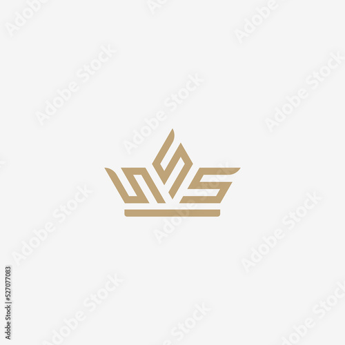 Letter S Crown royal logo logotype