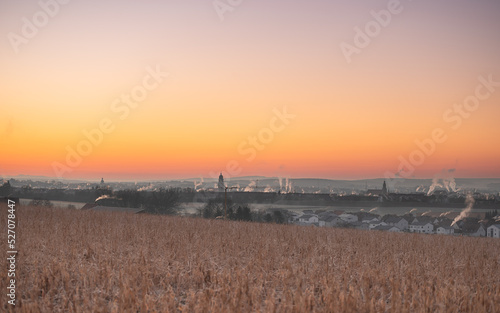 Sunrise over the field nearly Amberg © Gennadi
