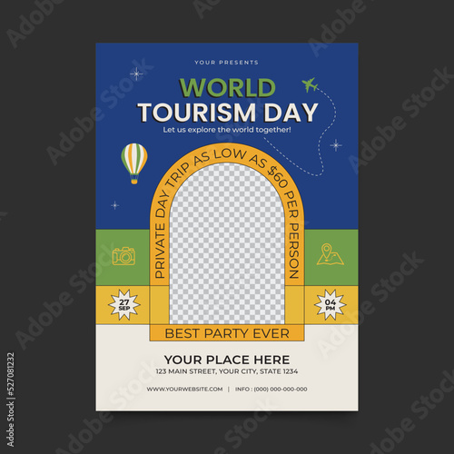 World Tourism Day Flyer Template