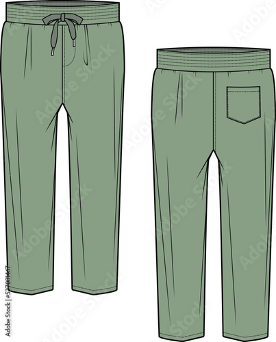 MEN AND BOYS WEAR TRACK JOGGERS AND TROUSERS VECTOR SKETCH