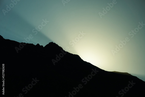 sunrise over the mountains