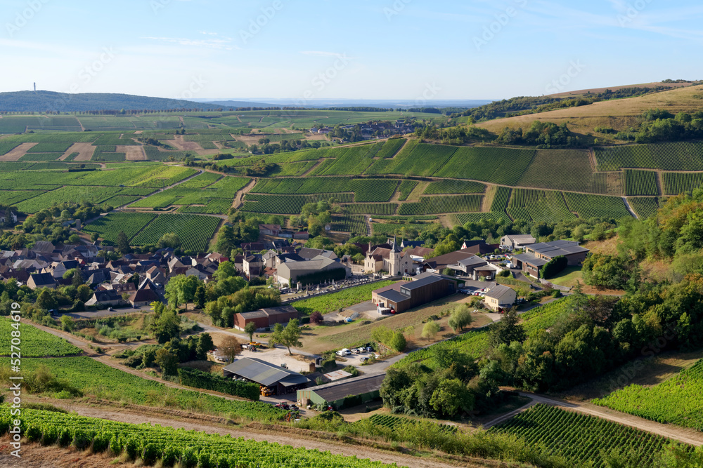 Chavignol village and Sancerre vineyards in the Loire valley