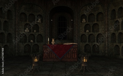 Gothic Style Ritual Altar