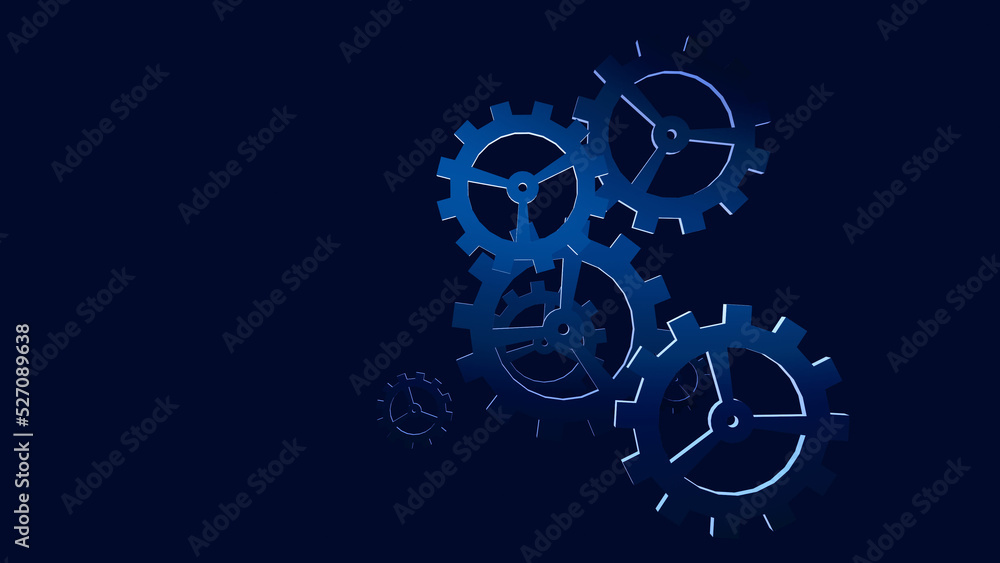 Abstract Technology Background With Gear Wheels Abstract Technology Background With Gear Wheels