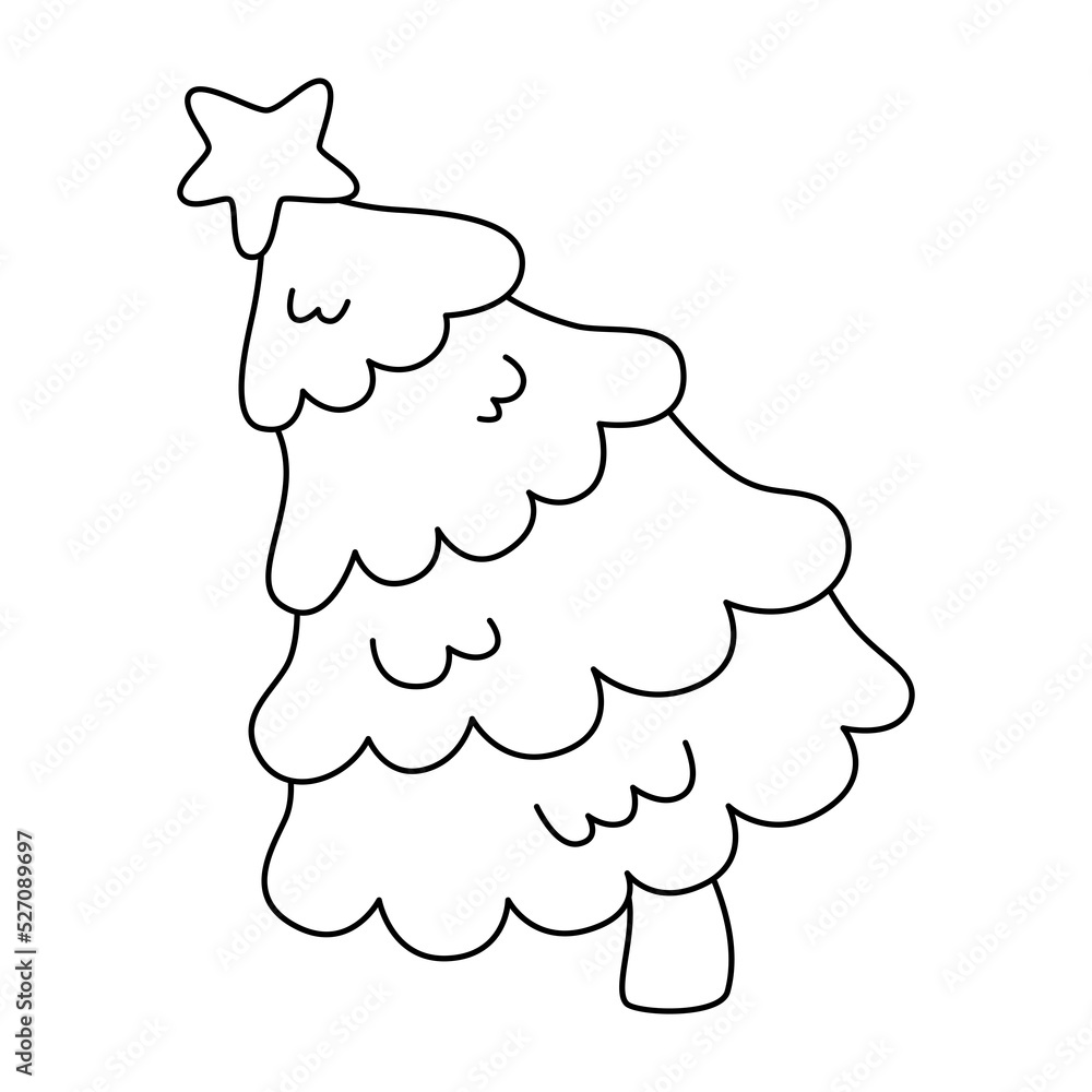 Christmas tree icon. Christmas tree icon.