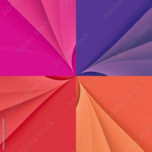Abstract umbrellas background, colorful geometric patterns, graphic design, illustration wallpaper