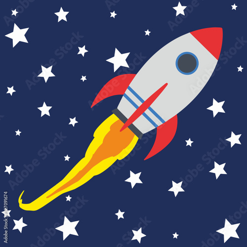 rocket in space