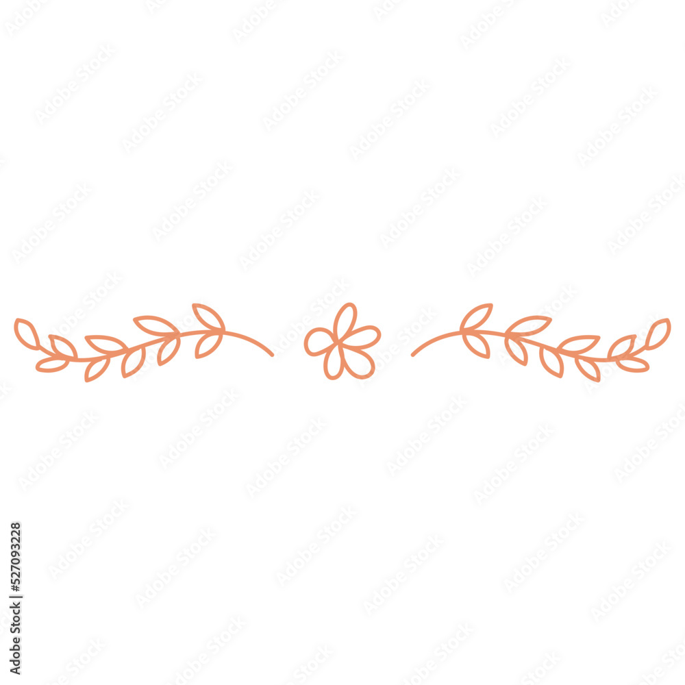 botanical text divider frame border