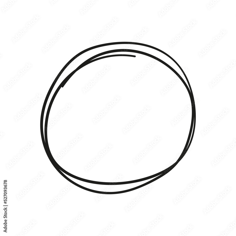 hand drawn scribble circle frame hand drawn scribble circle frame