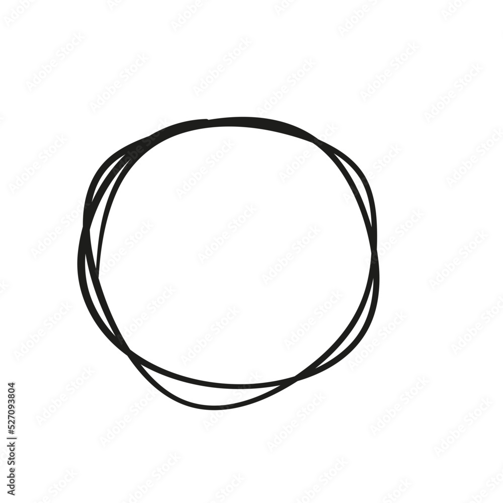hand drawn scribble circle frame hand drawn scribble circle frame