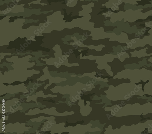  Green camouflage pattern, army disguise background, shape vector texture.