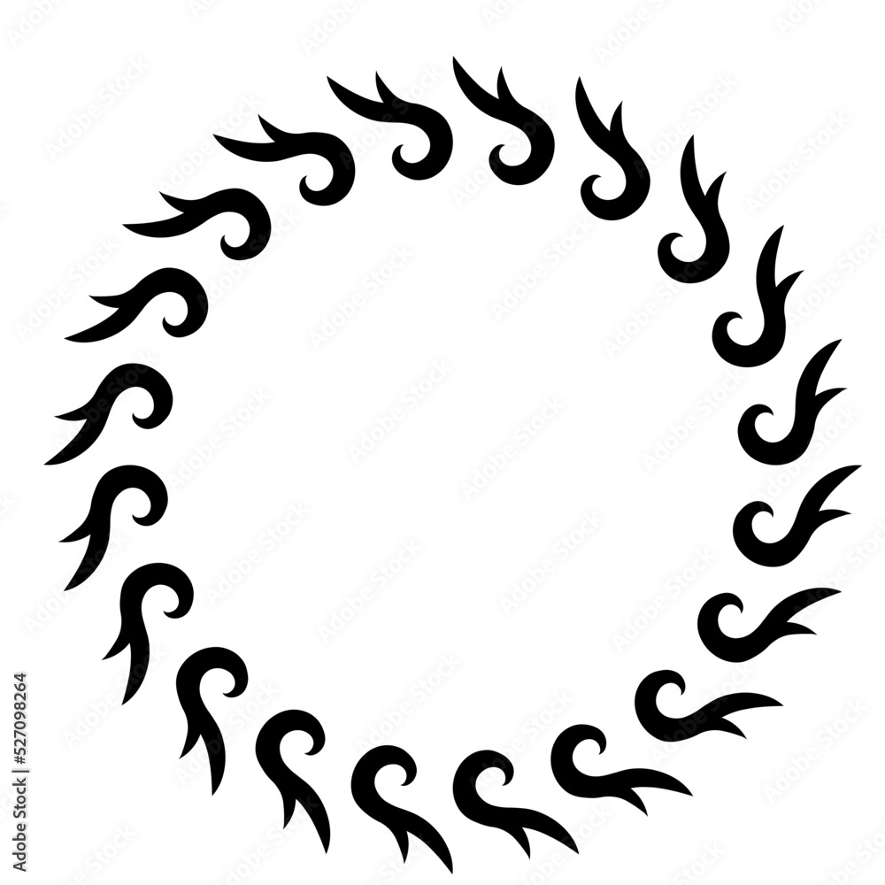floral leaves round frame
floral leaves round frame