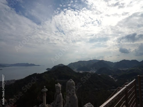 Onomichi City, Hiroshima Prefecture, Japan, scenery of Innoshima Island, Shimanami Sea Route